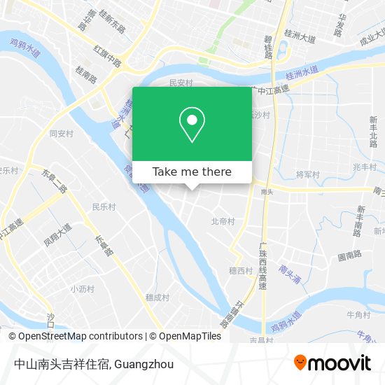 中山南头吉祥住宿 map