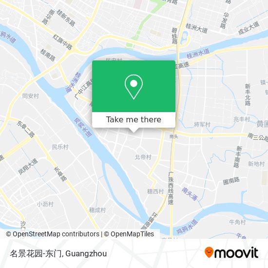 名景花园-东门 map