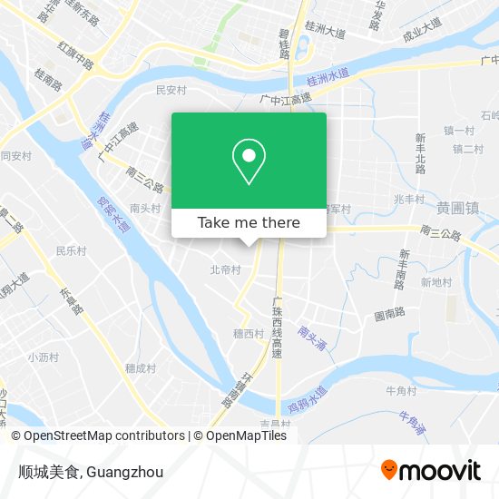 顺城美食 map