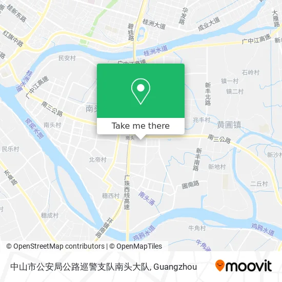 中山市公安局公路巡警支队南头大队 map
