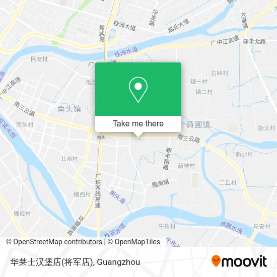 华莱士汉堡店(将军店) map
