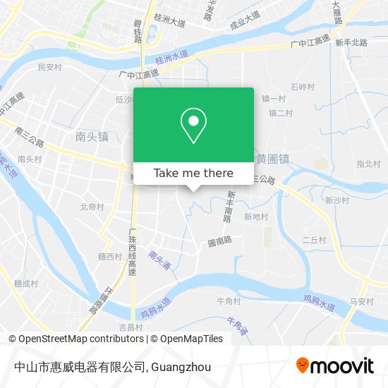 中山市惠威电器有限公司 map