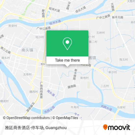 雅廷商务酒店-停车场 map