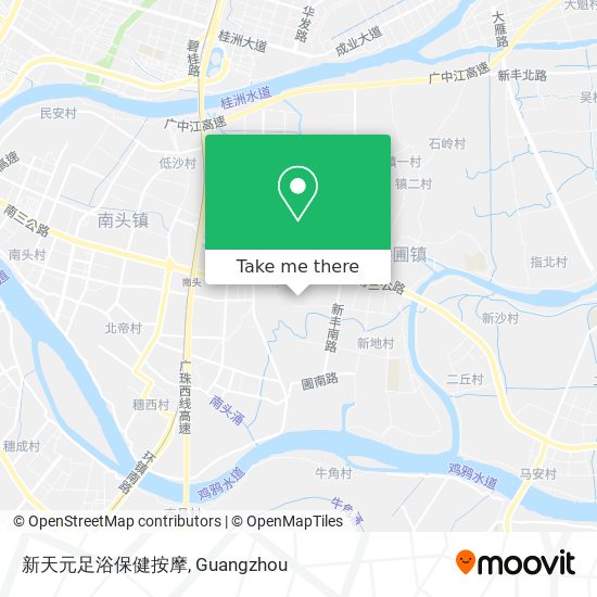 新天元足浴保健按摩 map