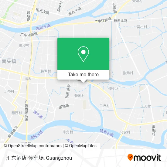 汇东酒店-停车场 map