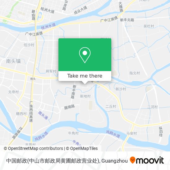 中国邮政(中山市邮政局黄圃邮政营业处) map