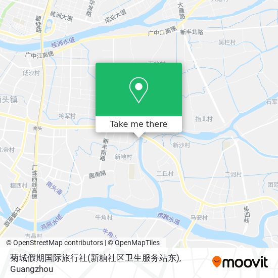 菊城假期国际旅行社(新糖社区卫生服务站东) map