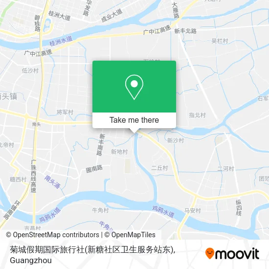 菊城假期国际旅行社(新糖社区卫生服务站东) map