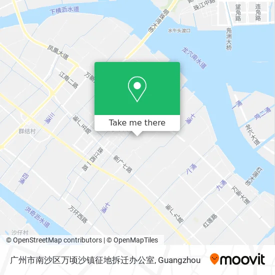 广州市南沙区万顷沙镇征地拆迁办公室 map