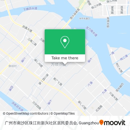 广州市南沙区珠江街新兴社区居民委员会 map