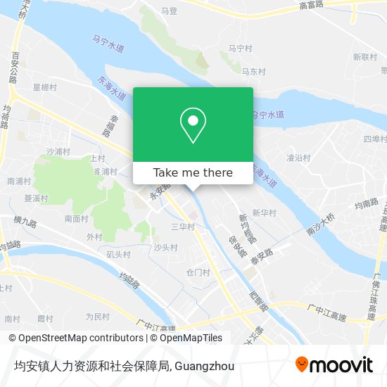 均安镇人力资源和社会保障局 map