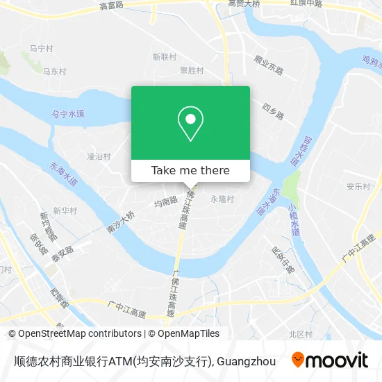 顺德农村商业银行ATM(均安南沙支行) map
