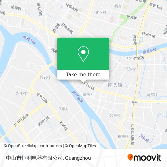 中山市恒利电器有限公司 map