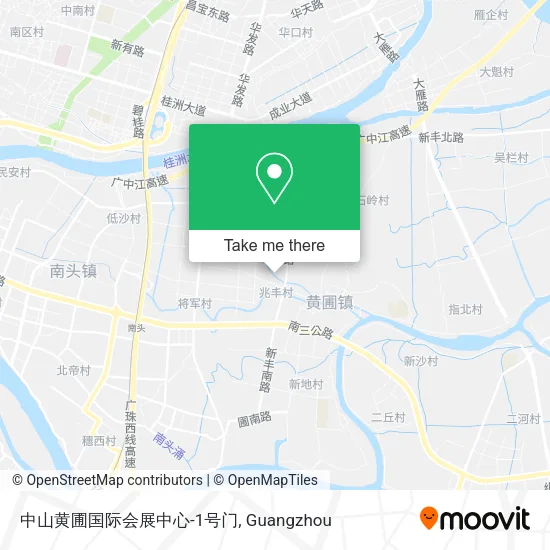 中山黄圃国际会展中心-1号门 map