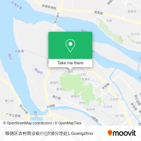 顺德区农村商业银行(沙浦分理处) map