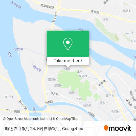 顺德农商银行24小时自助银行 map