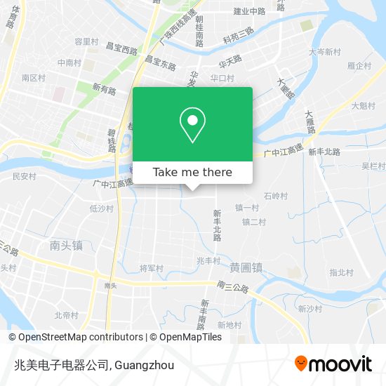 兆美电子电器公司 map