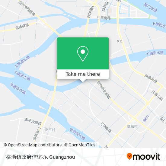 横沥镇政府信访办 map