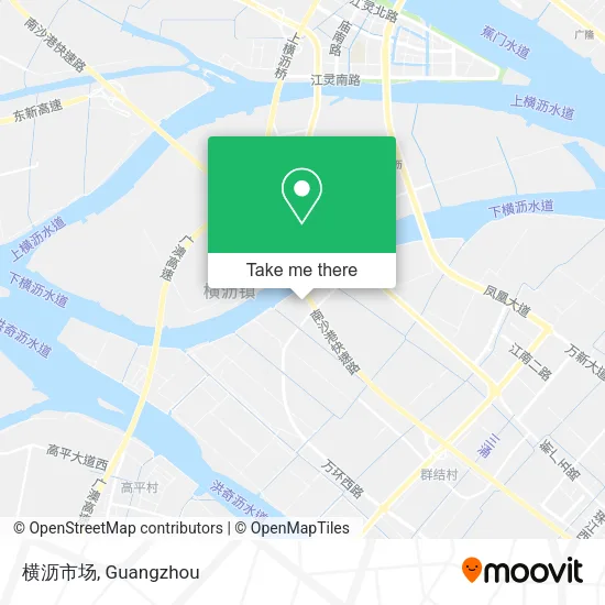 横沥市场 map