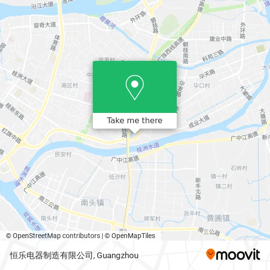 恒乐电器制造有限公司 map