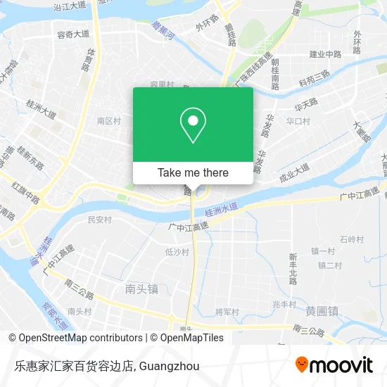 乐惠家汇家百货容边店 map
