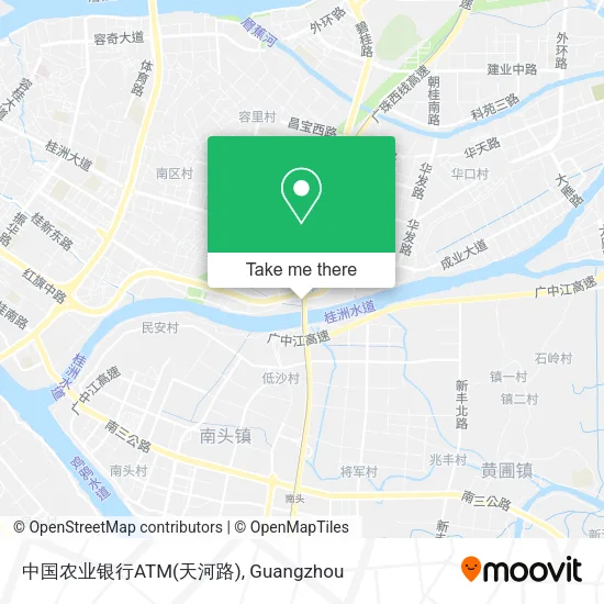 中国农业银行ATM(天河路) map