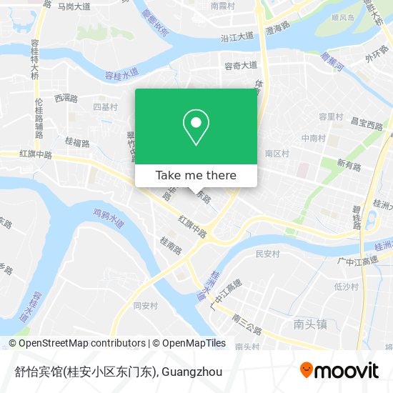 舒怡宾馆(桂安小区东门东) map