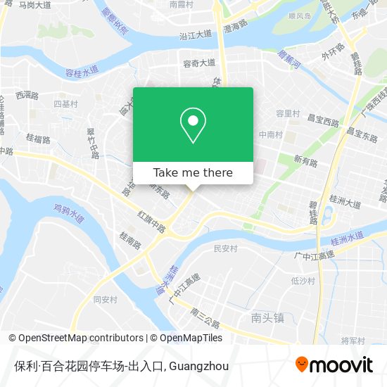 保利·百合花园停车场-出入口 map