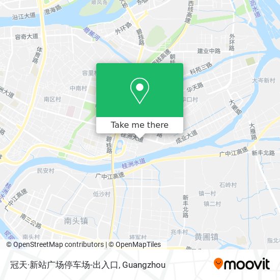 冠天·新站广场停车场-出入口 map