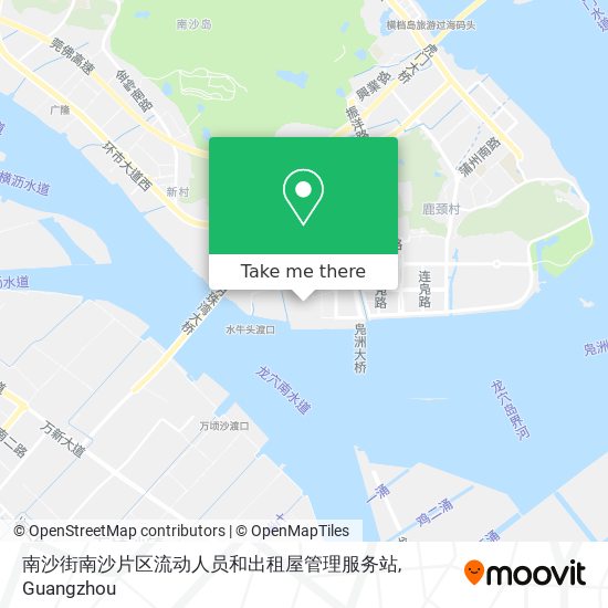 南沙街南沙片区流动人员和出租屋管理服务站 map