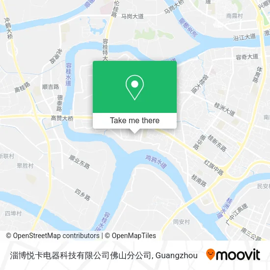 淄博悦卡电器科技有限公司佛山分公司 map