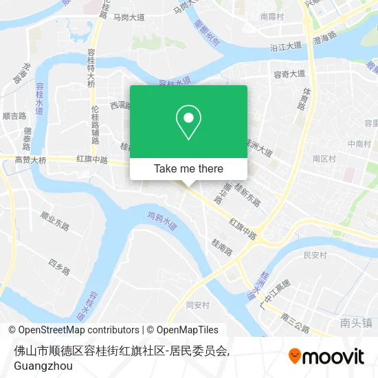 佛山市顺德区容桂街红旗社区-居民委员会 map
