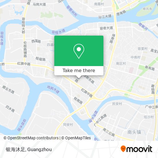 银海沐足 map