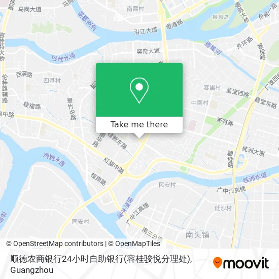 顺德农商银行24小时自助银行(容桂骏悦分理处) map