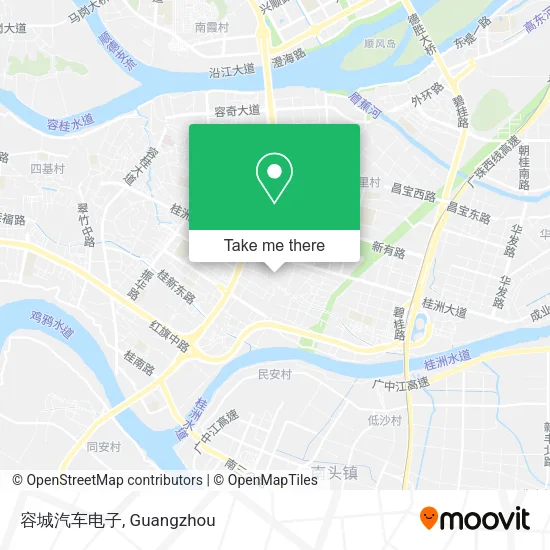 容城汽车电子 map