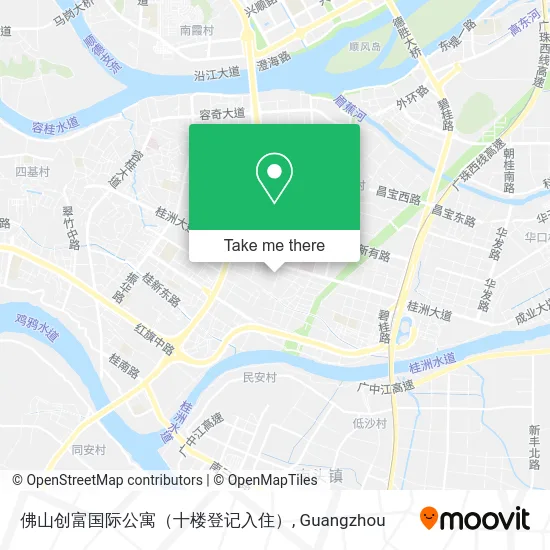 佛山创富国际公寓（十楼登记入住） map