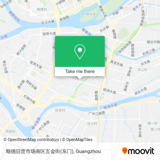 顺德旧货市场南区五金街(东门) map