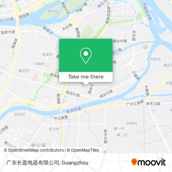 广东长盈电器有限公司 map
