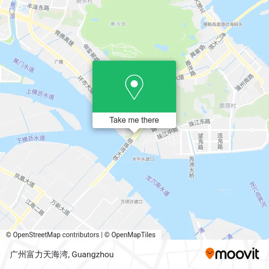 广州富力天海湾 map