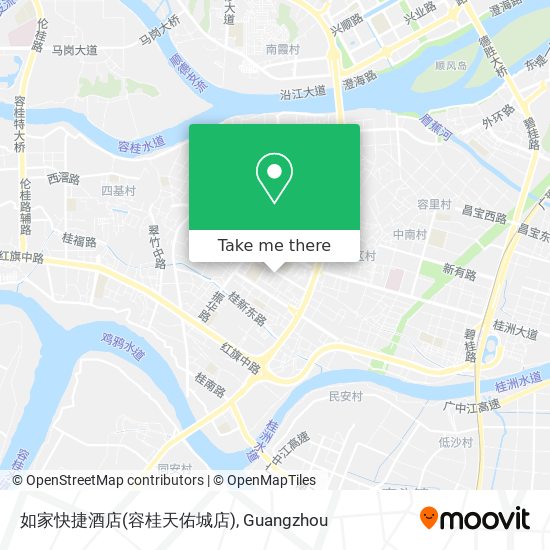 如家快捷酒店(容桂天佑城店) map