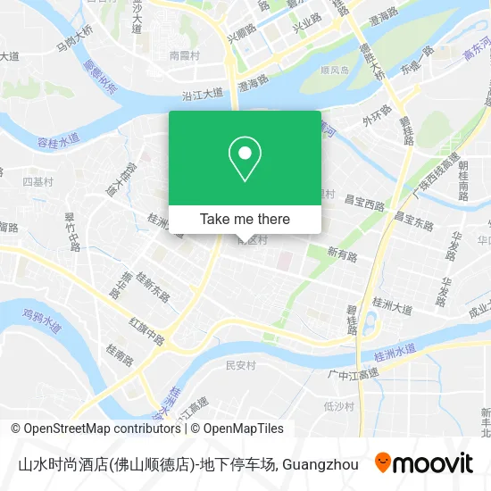 山水时尚酒店(佛山顺德店)-地下停车场 map
