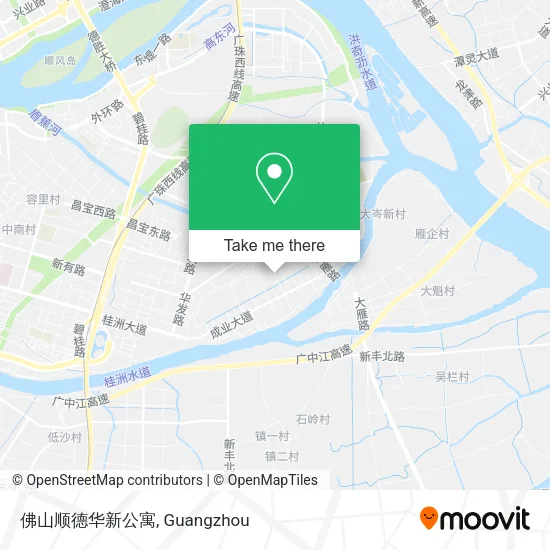 佛山顺德华新公寓 map