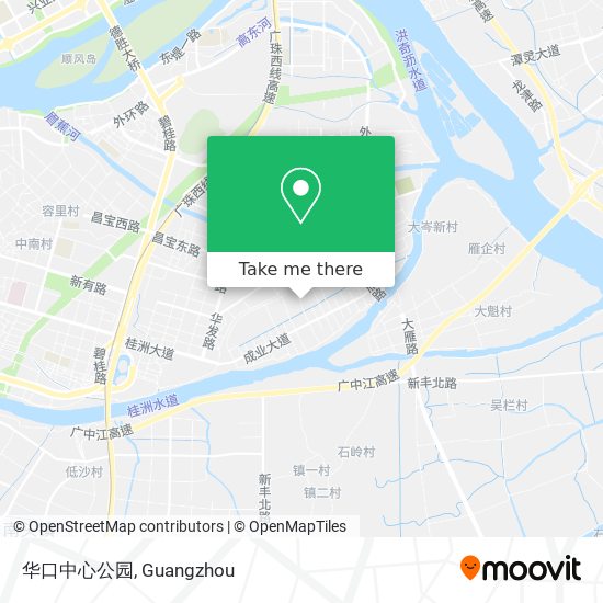 华口中心公园 map