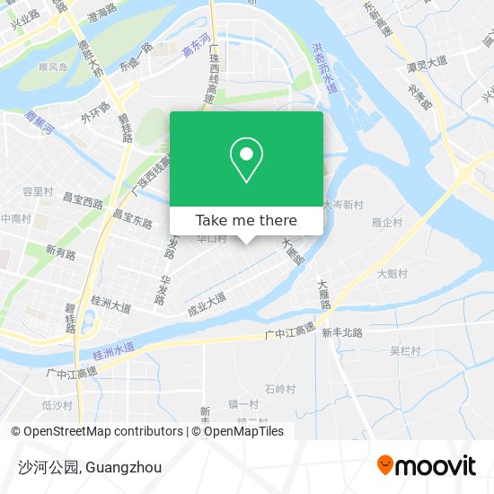 沙河公园 map
