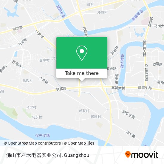 佛山市君禾电器实业公司 map