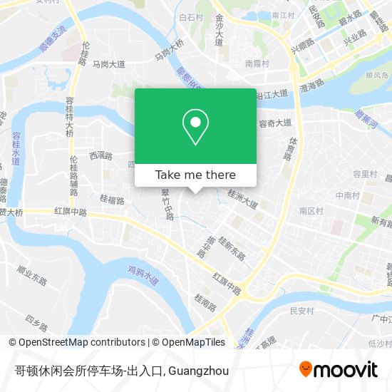 哥顿休闲会所停车场-出入口 map