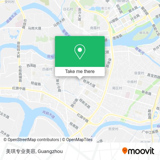 美琪专业美容 map
