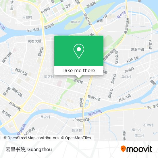 容里书院 map