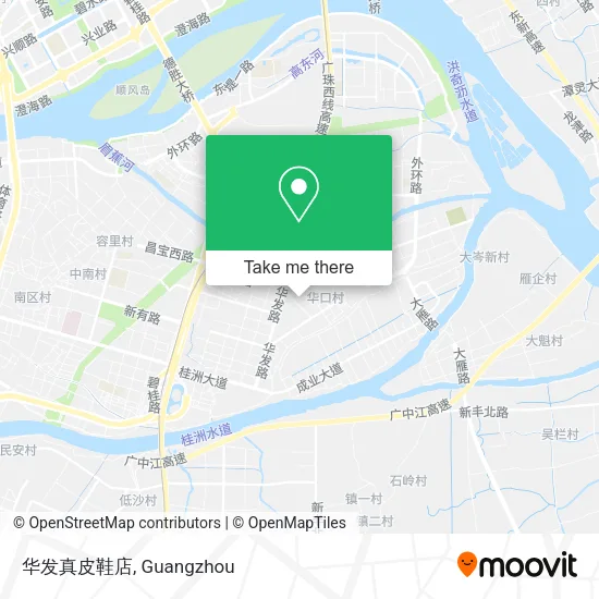 华发真皮鞋店 map