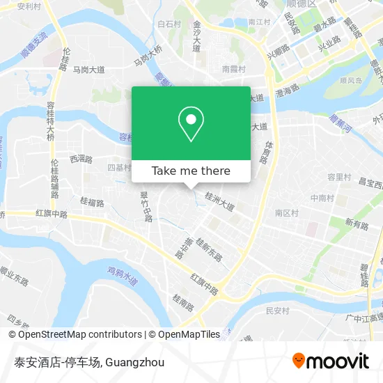 泰安酒店-停车场 map